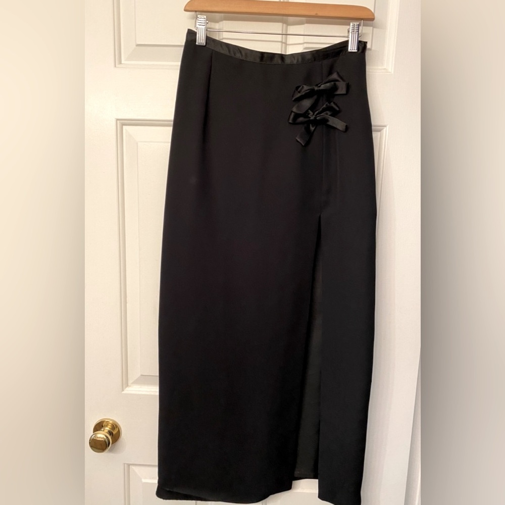 Long Esprit Skirt with bow detail.